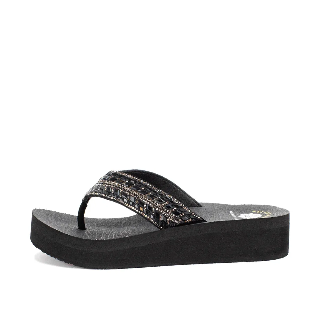 Brandy Flatform Sandal - Black