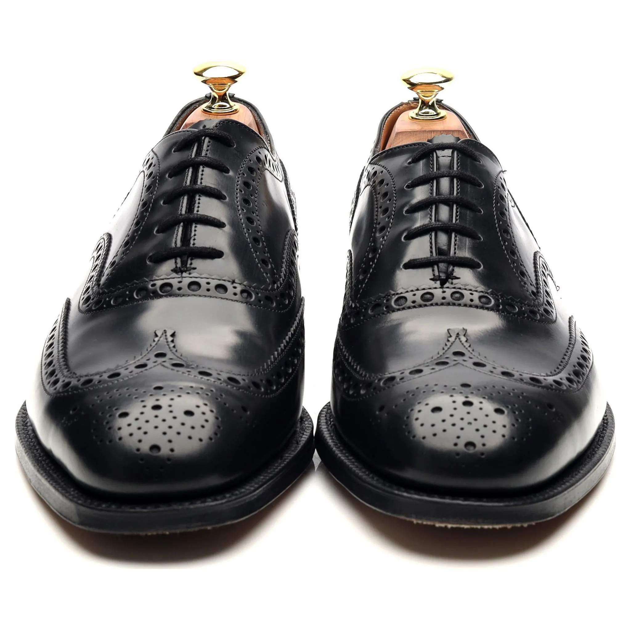 'Brisbane' Black Leather Brogues UK 8 G