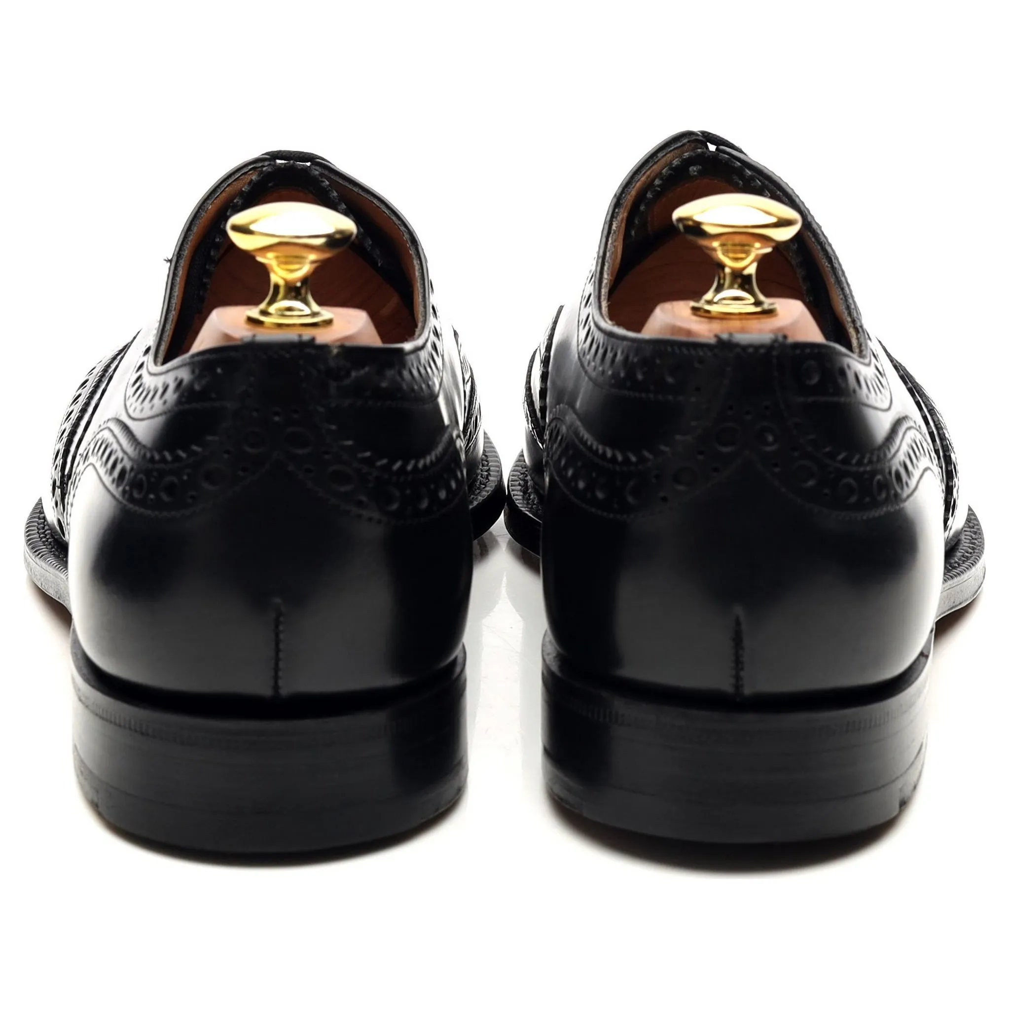 'Brisbane' Black Leather Brogues UK 8 G