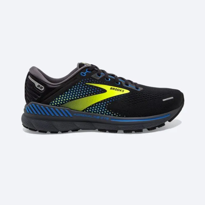 Brooks Men's Adrenaline GTS 22 - Black/Blue/Nightlife