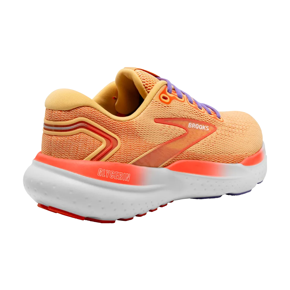 Brooks Women's Glycerin 21 B Width Sunburst/Nasturtium/Purple