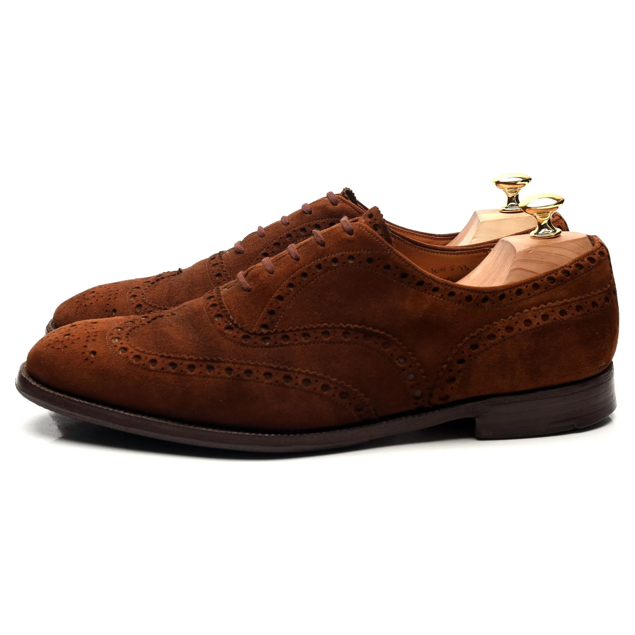 'Buck' Brown Suede Oxford Brogues UK 10.5 F