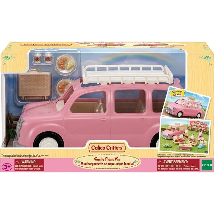 Calico Critters Family Picnic Van, Toy Vehicle for Dolls with Picnic Accessories