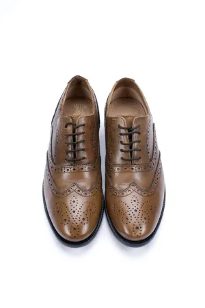 CAMEL DAY BROGUES - Goodyear Welted