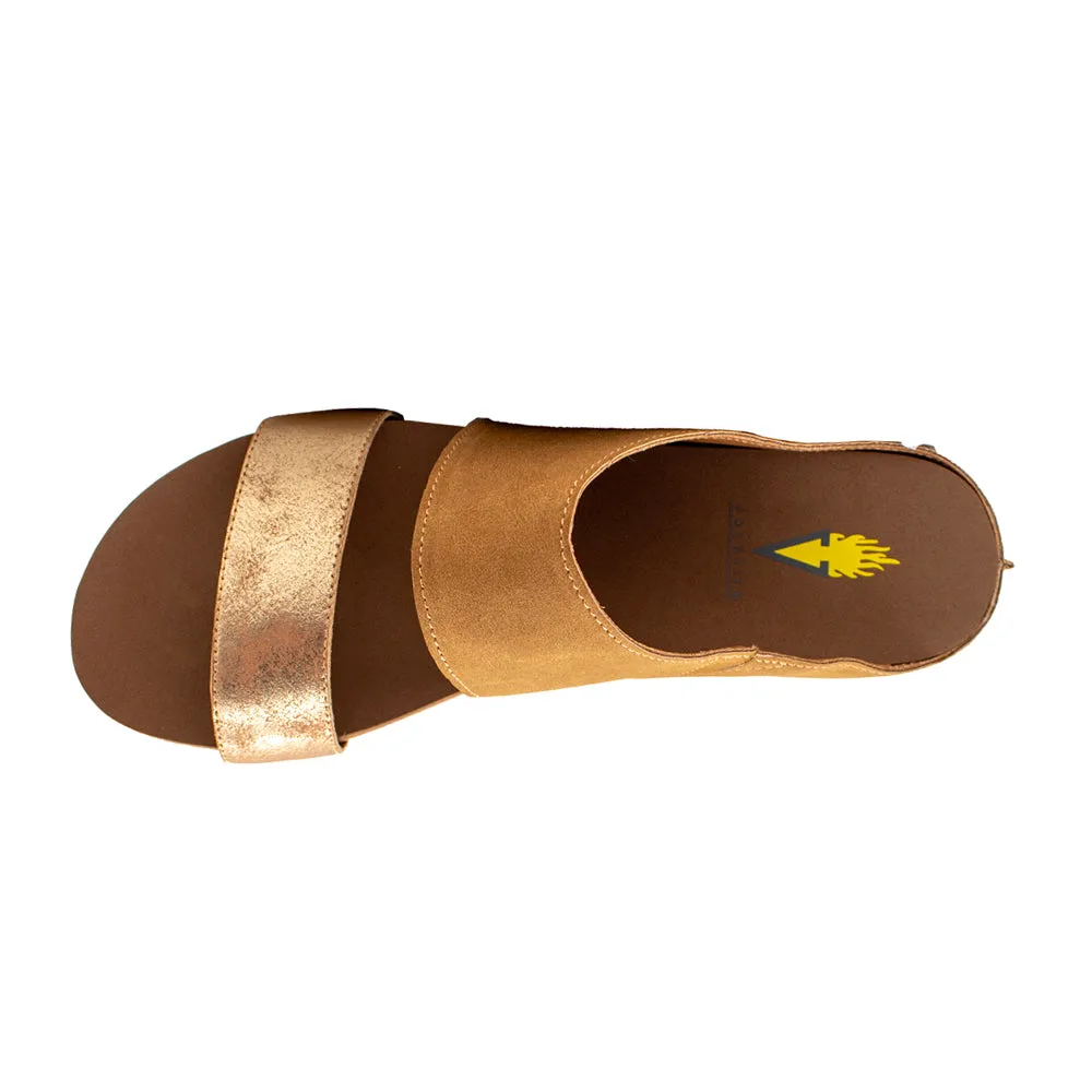 Campfire Metallic Slide Sandals