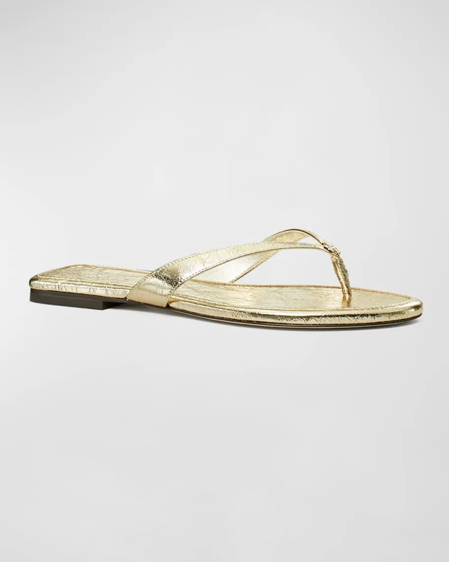 Capri Metallic Flip Flop Tory Burch Sandals