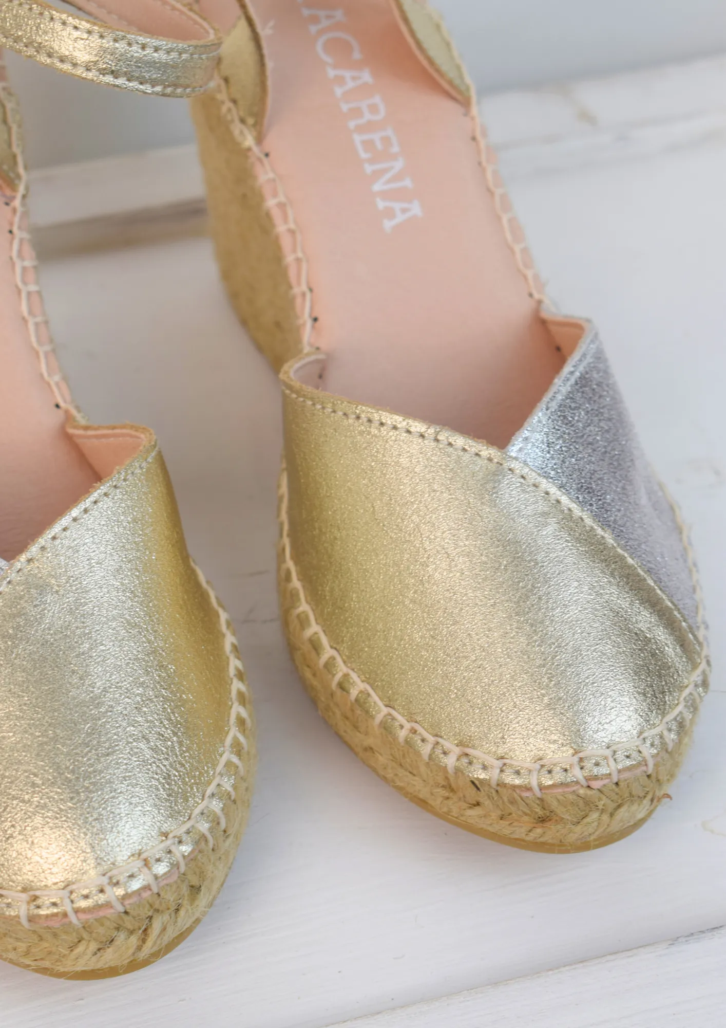 Carla Espadrille Gold/Silver