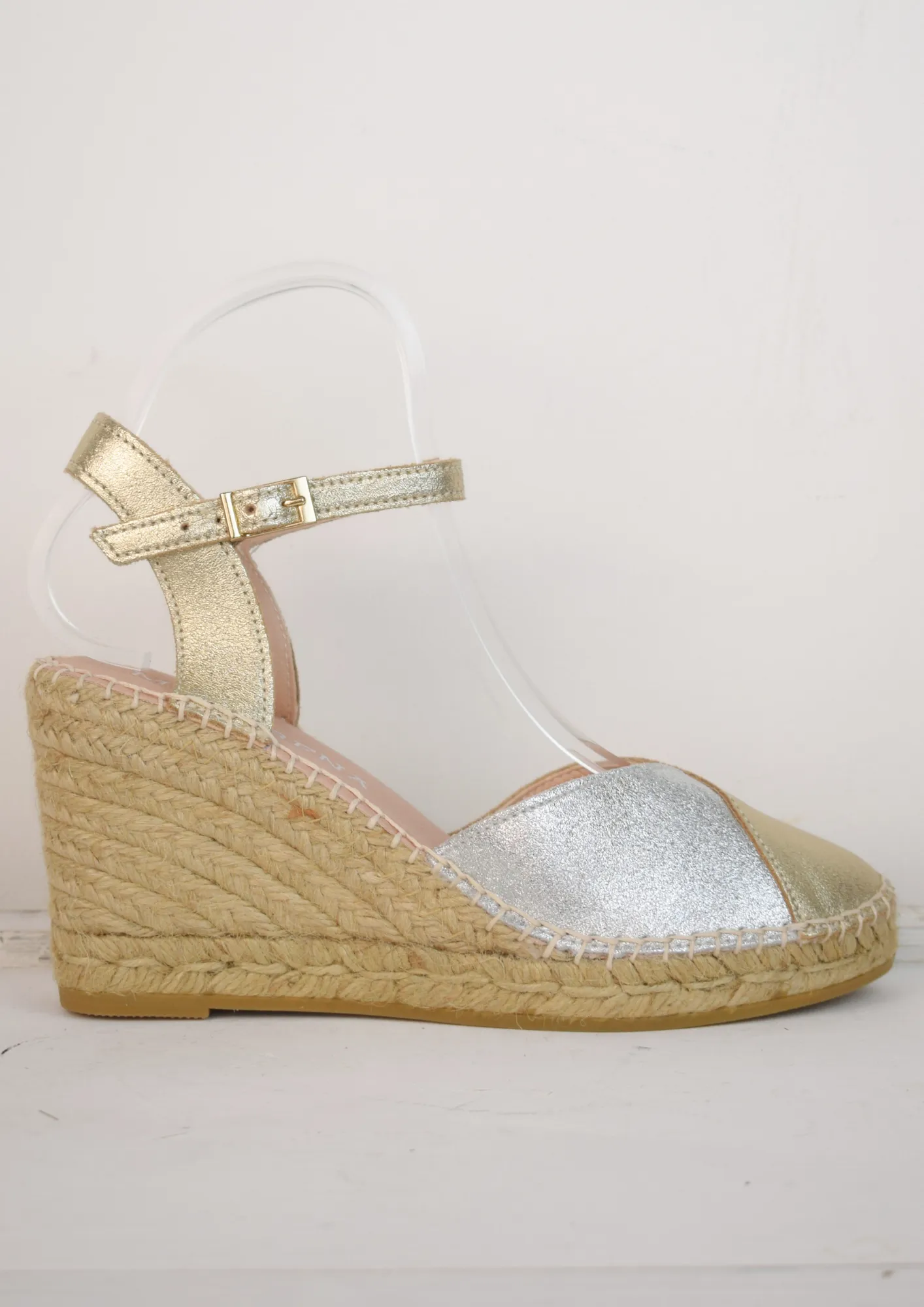 Carla Espadrille Gold/Silver