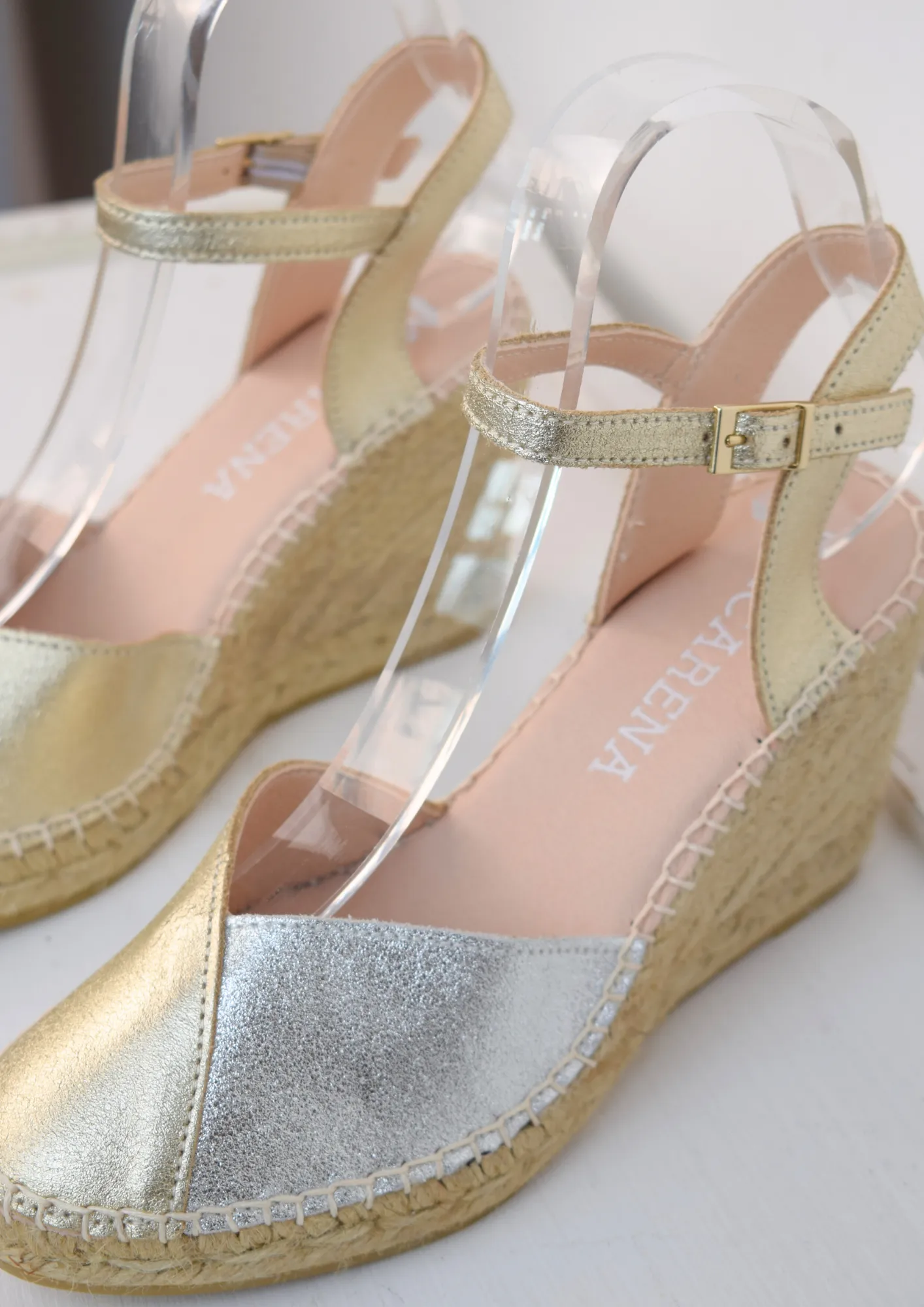 Carla Espadrille Gold/Silver