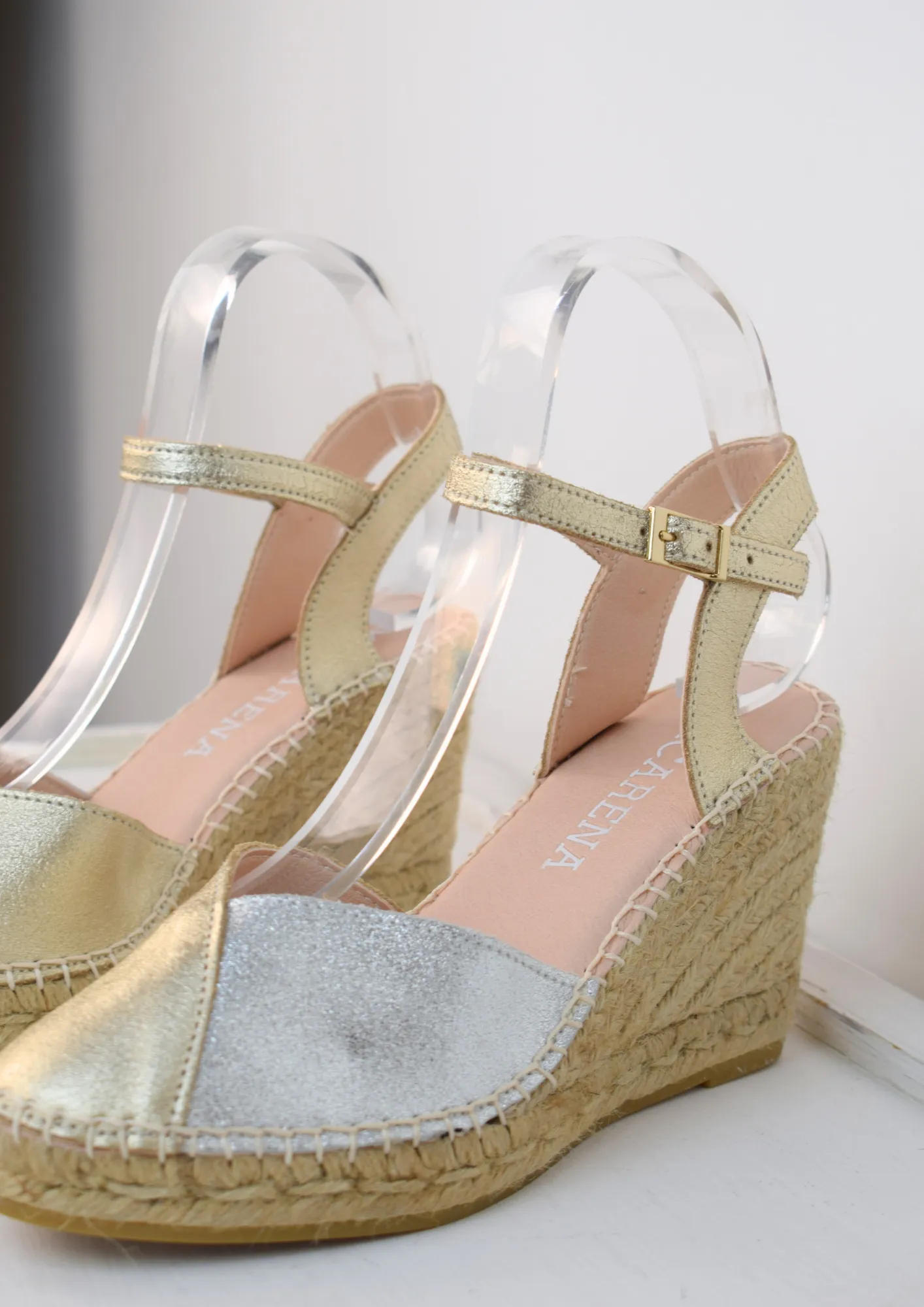 Carla Espadrille Gold/Silver