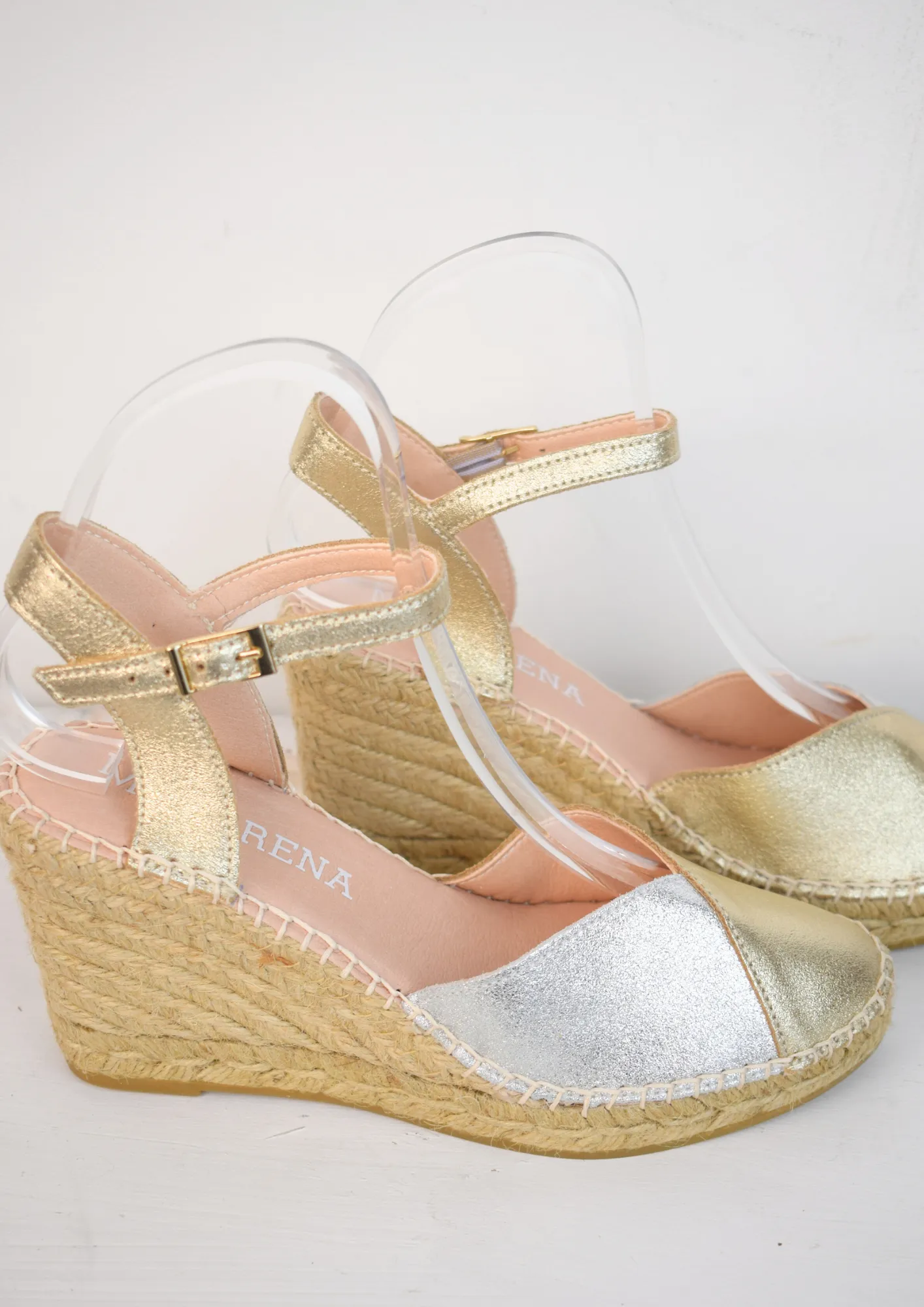 Carla Espadrille Gold/Silver