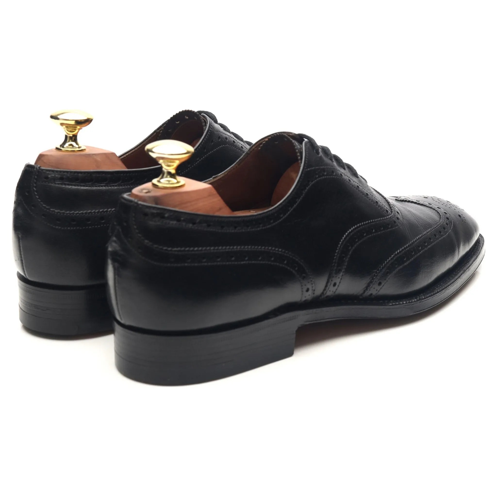 'Chalfont' Black Leather Brogues UK 7 E