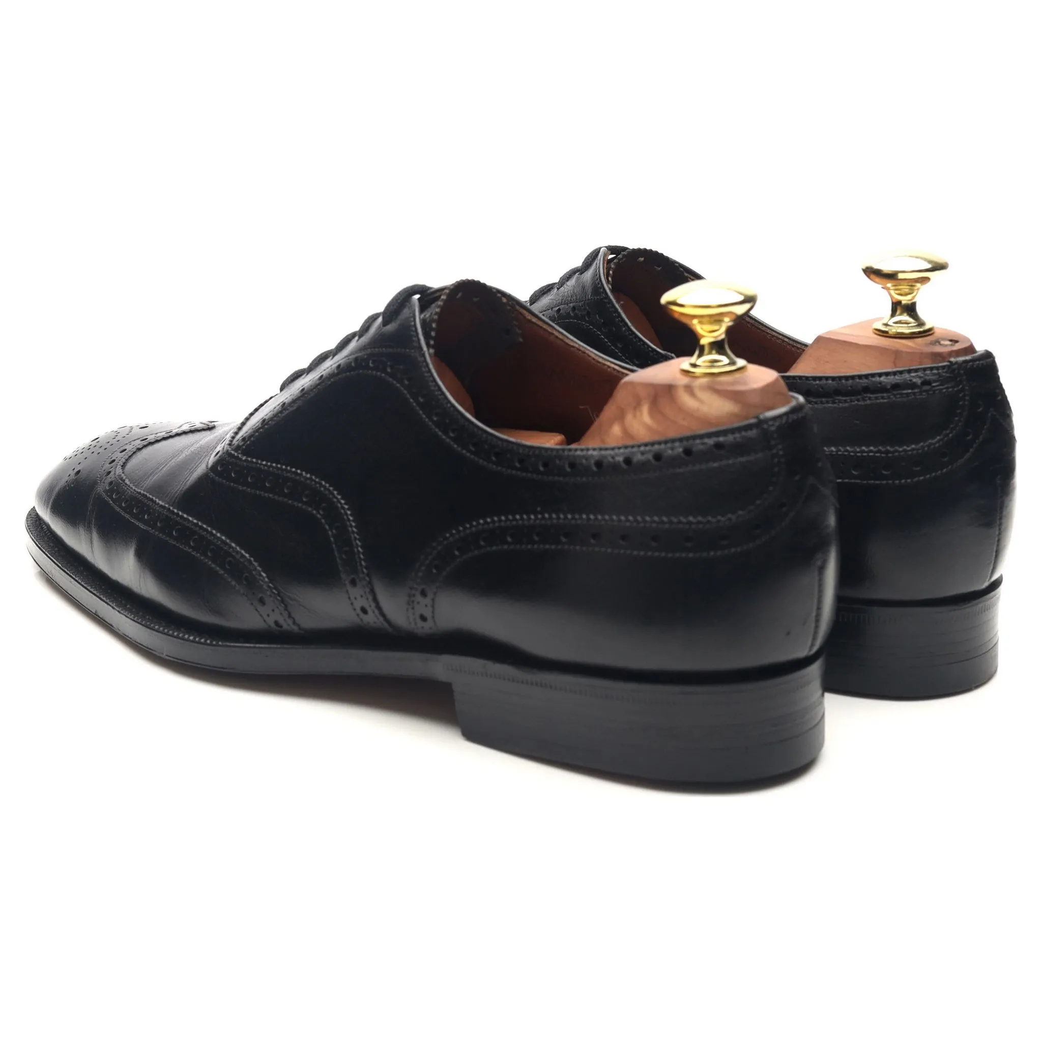 'Chalfont' Black Leather Brogues UK 7 E