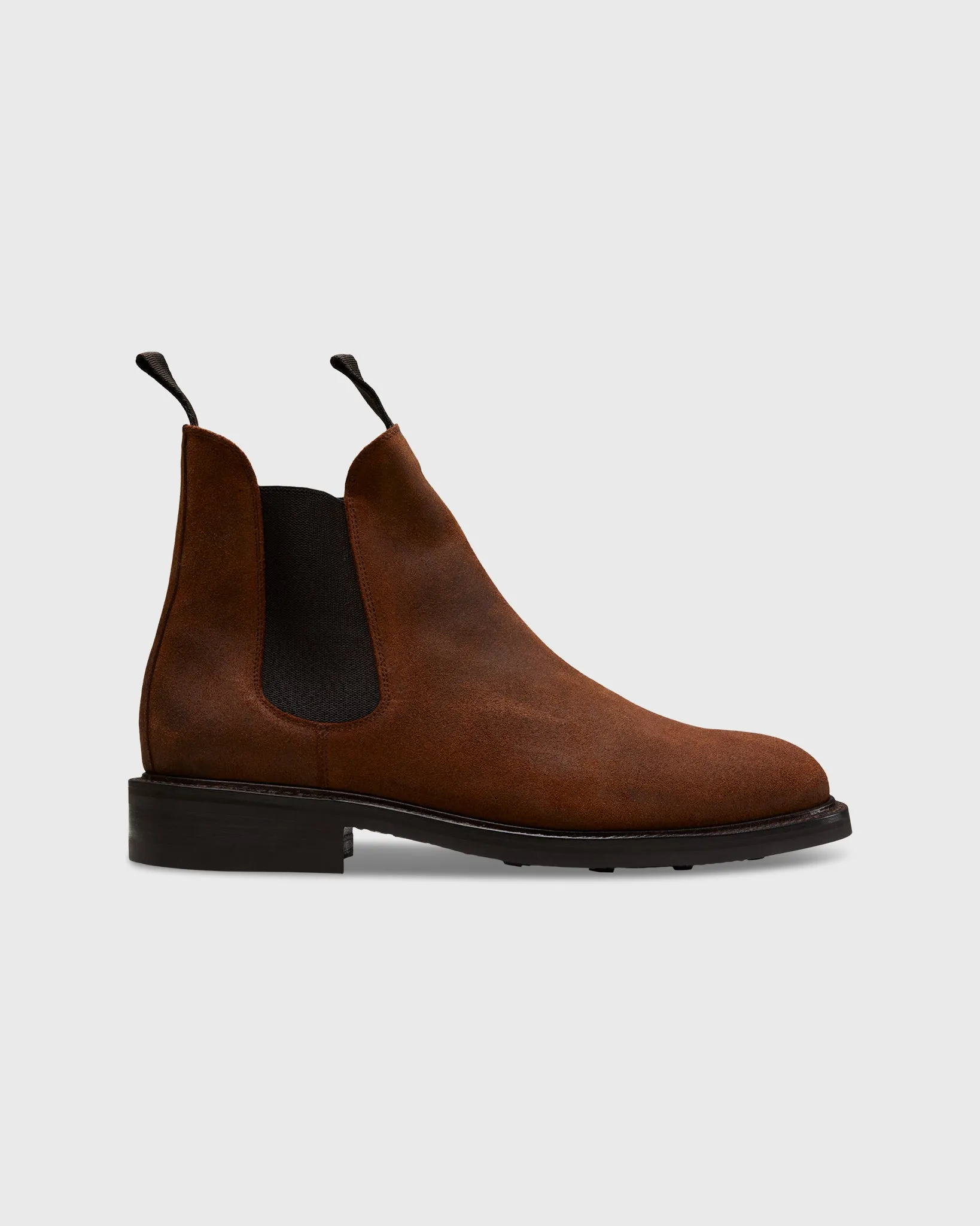 Chelsea Boot in Waxy Brown Suede