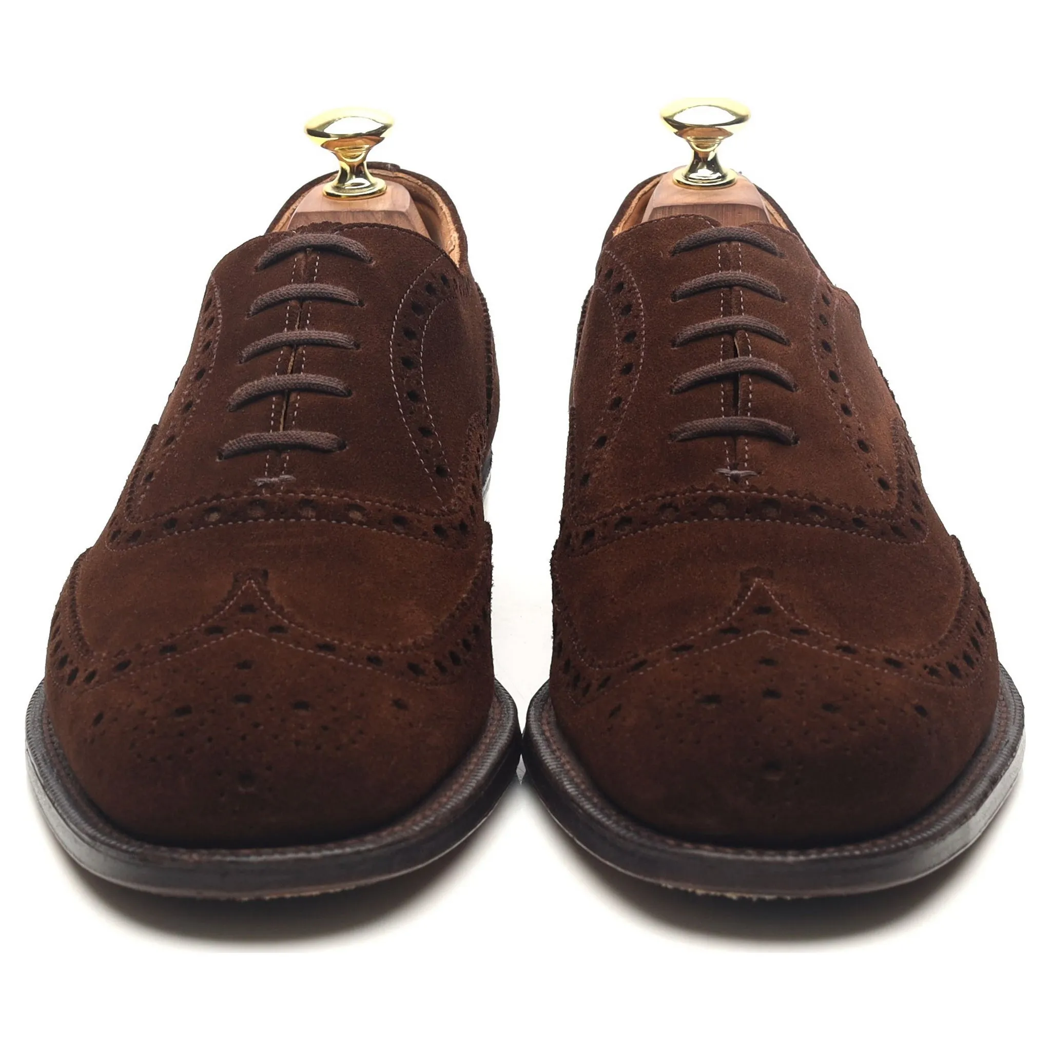 'Chetwynd' Dark Brown Suede Brogues UK 7.5 F