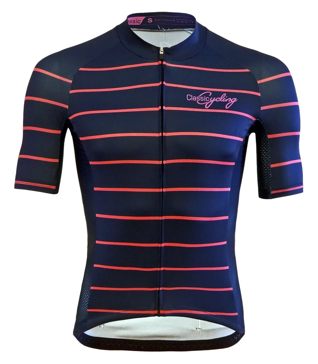 Classic Cycling Flex Jersey - Men's - Navy Pink