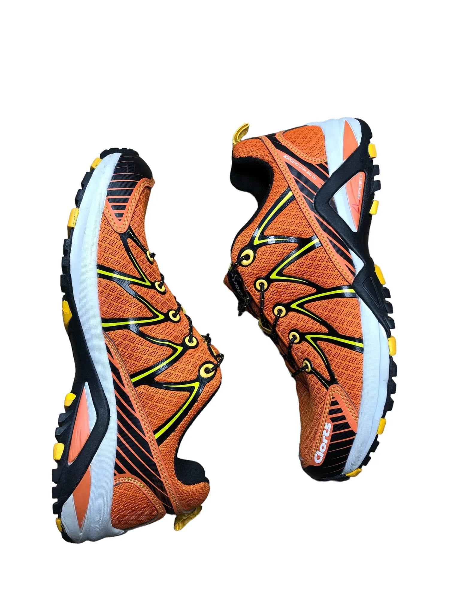 Clorts Lightweight Outsole Orange Trail Running Shoes Men's (Size: 8) 3F016A