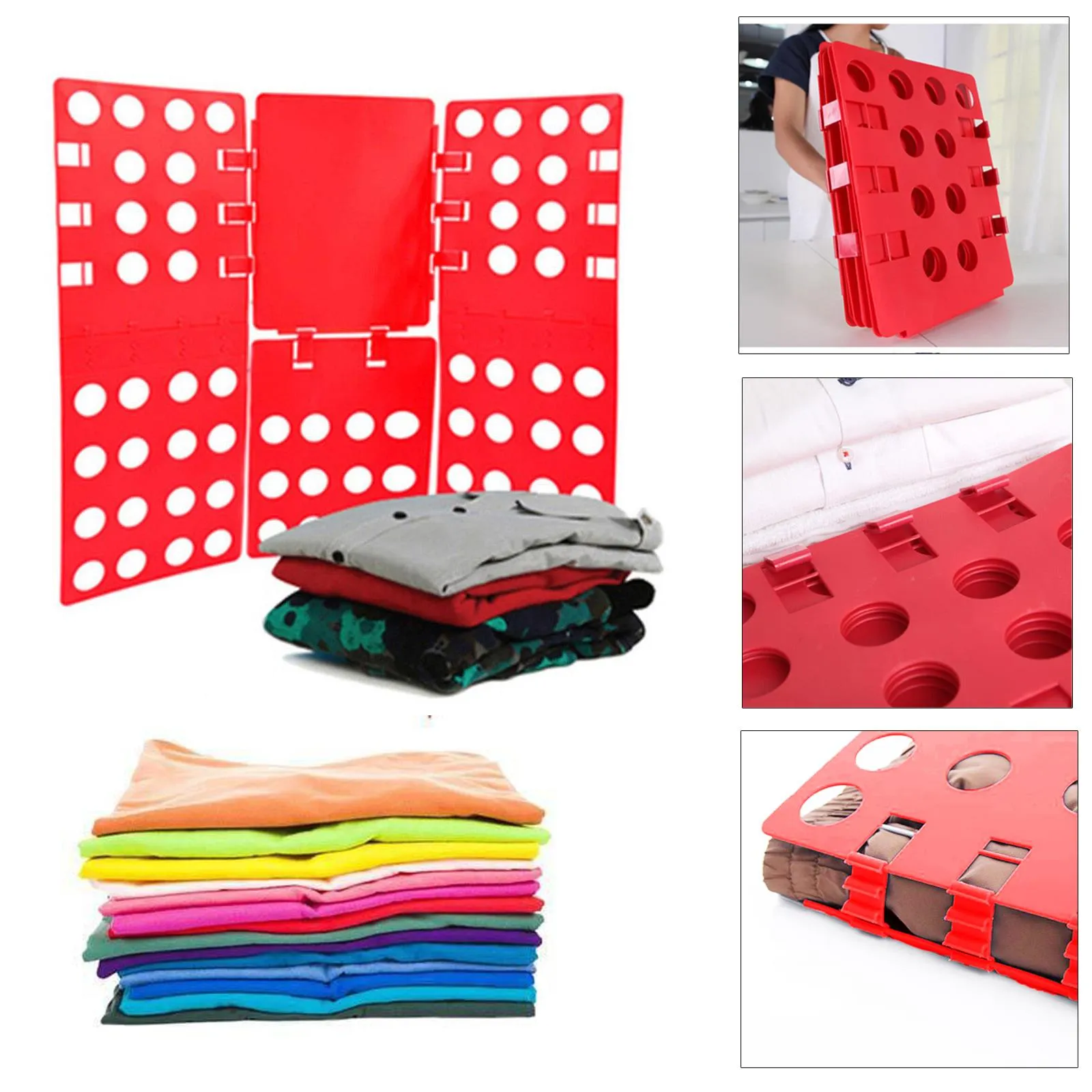 Clothes Folder T-shirt Folding Board Flip Fold Laundry Organizer