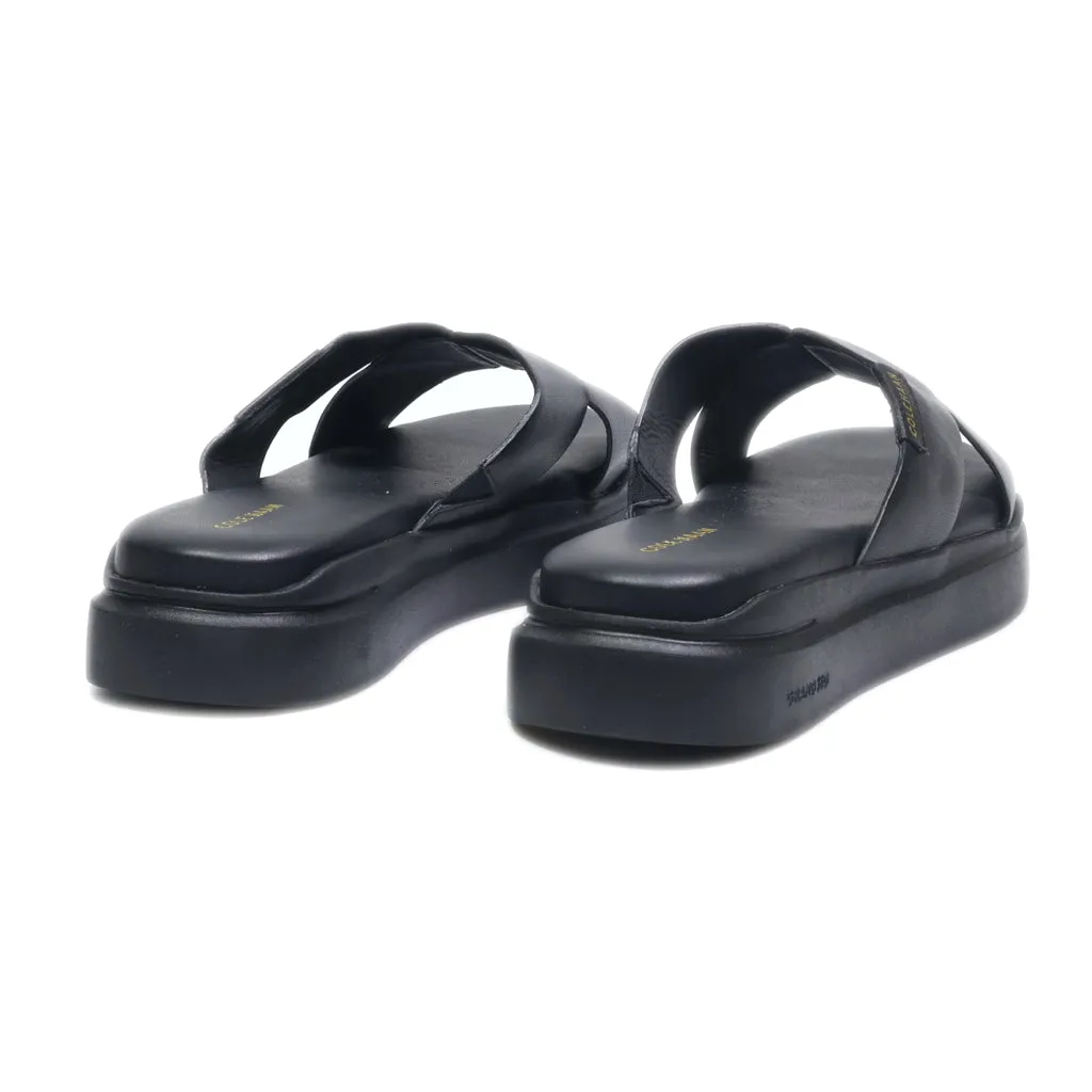 Cole Haan Flip Flops Canvas Black Colour For Women