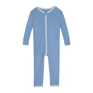 Convertible Sleeper with Zipper in Dream Blue with Dew