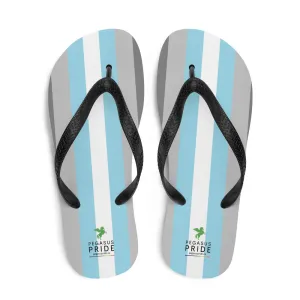 Demiboy Pride Flag Flip Flops