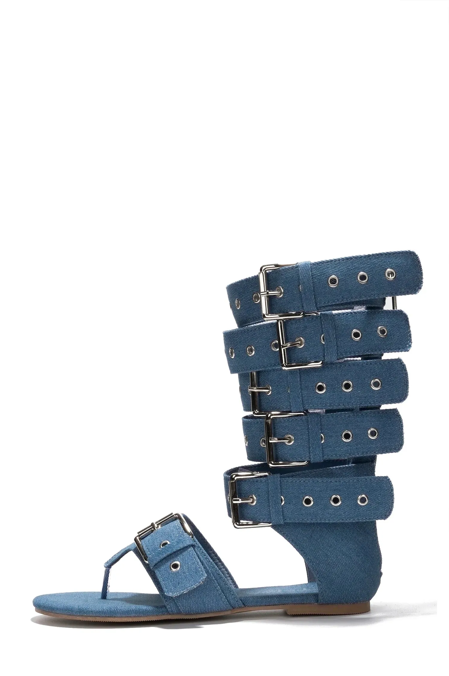 Denim Buckled Trendy Sandal