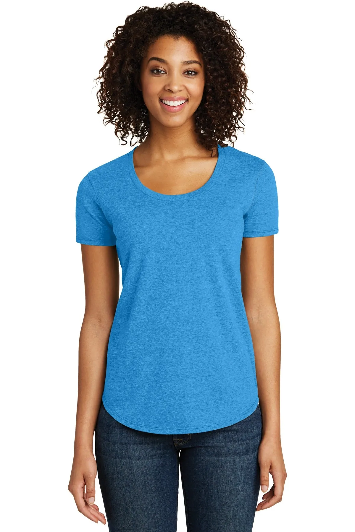 District® Women's Fitted Very Important Tee® Scoop Neck. DT6401