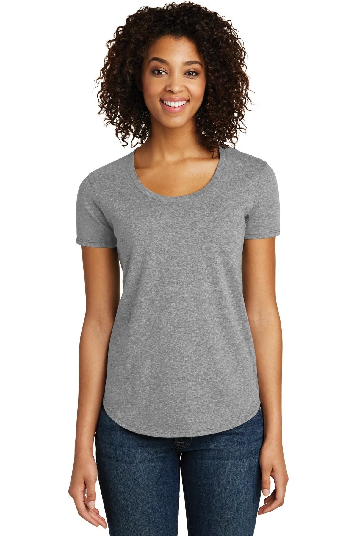 District® Women's Fitted Very Important Tee® Scoop Neck. DT6401