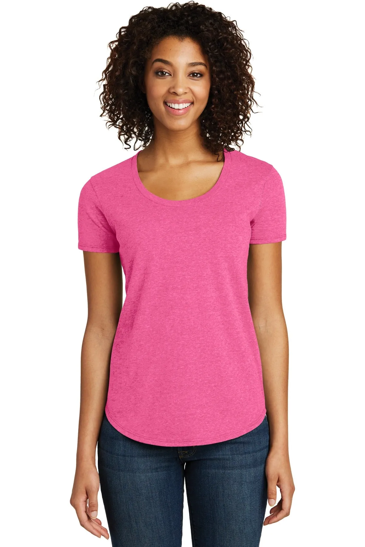 District® Women's Fitted Very Important Tee® Scoop Neck. DT6401