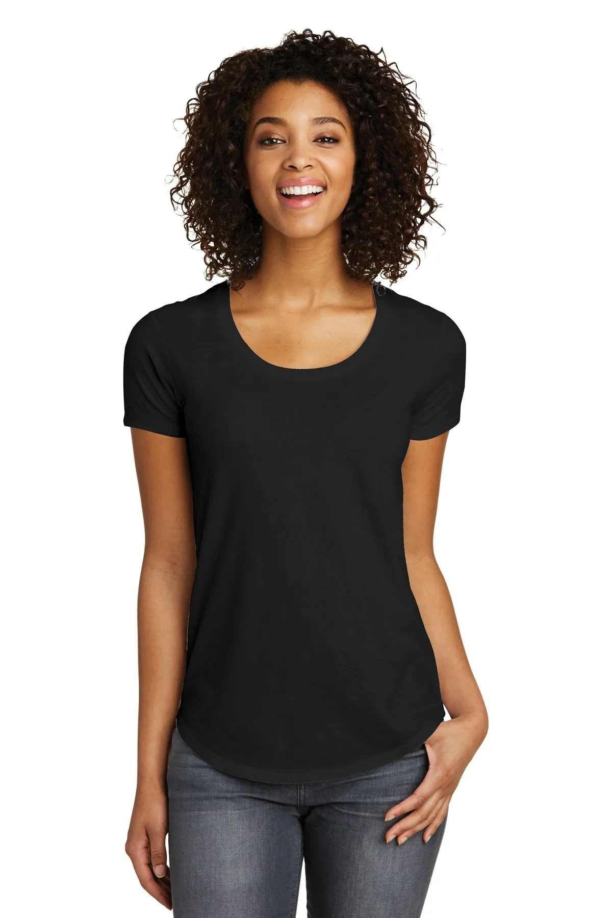 District® Women's Fitted Very Important Tee® Scoop Neck. DT6401