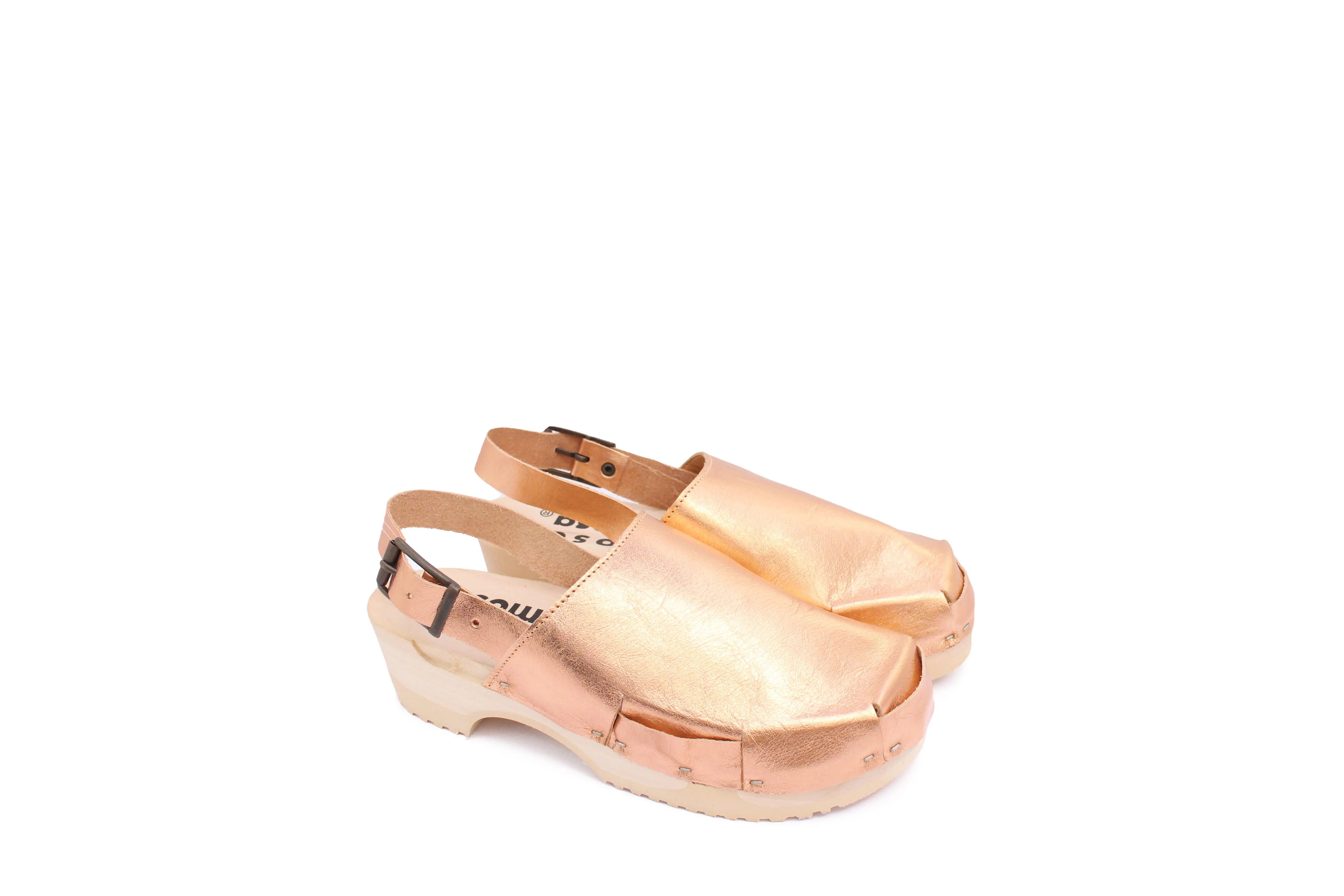 DONAU CLOG STRAP METALLIC COPPER