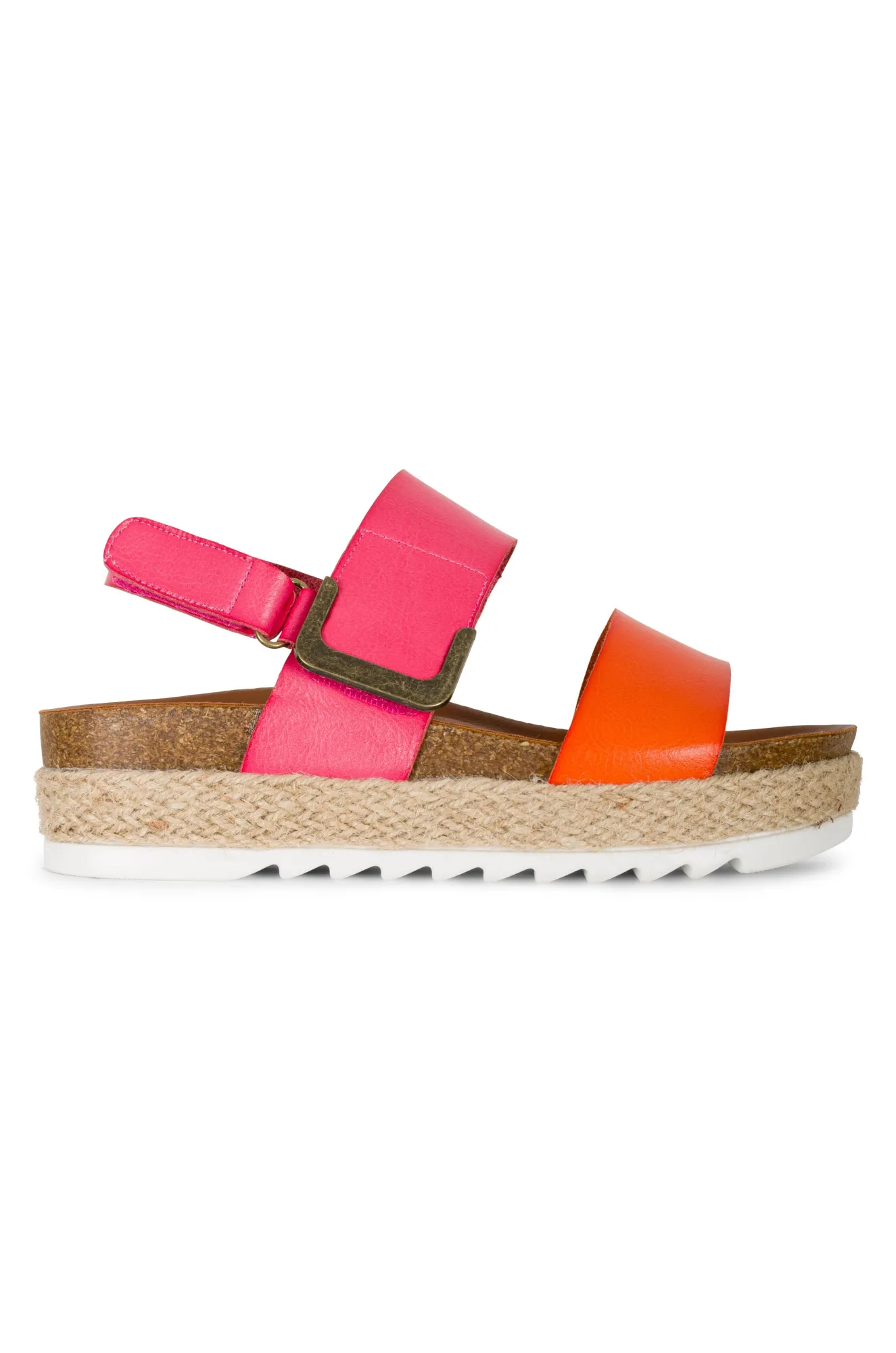 Double strap Sandal with velcro | PINK | DEANNA AB