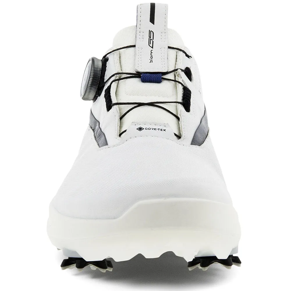 ECCO Biom G5 BOA Waterproof Spiked Shoes - White/Black