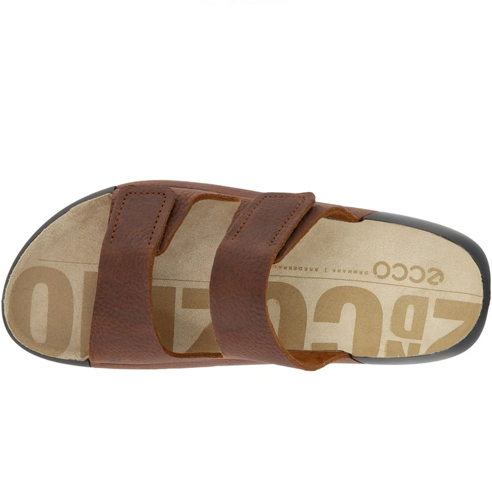 ECCO Womens Cozmo Flat Leather Sandals