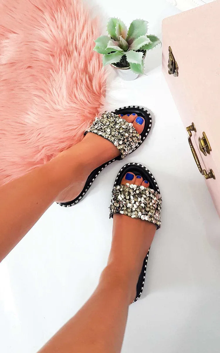 Embellished Open Toe Sandals