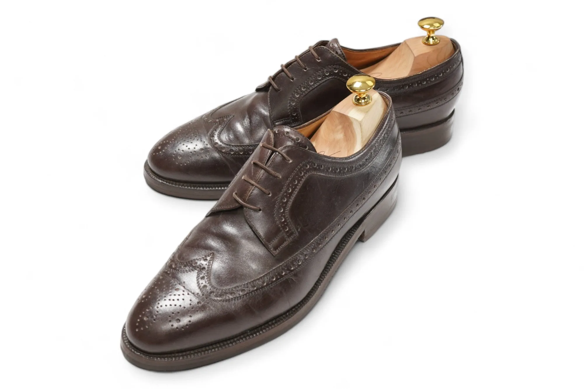 Enzo Bonafè - Dark Brown Calf Wingtip Brogues UK 9 / EU 43