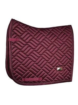 EQUESTRIAN STOCKHOLM DRESSAGE SADDLE PAD NEW MAROON FULL