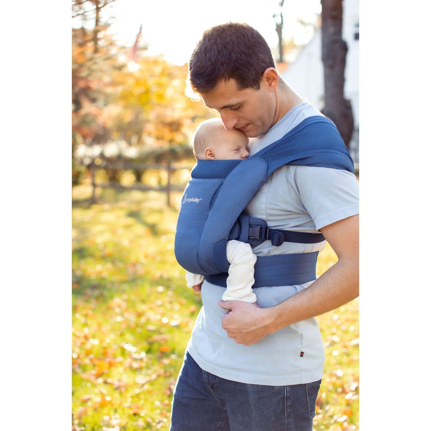 Ergobaby Embrace Soft Air Mesh Newborn Baby Carrier - Blue