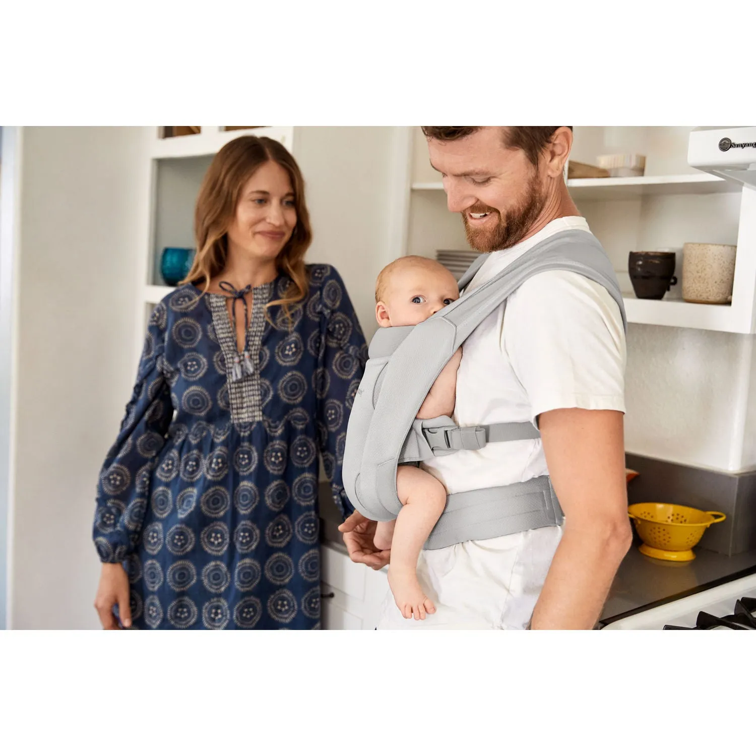 Ergobaby Embrace Soft Air Mesh Newborn Baby Carrier - Soft Grey