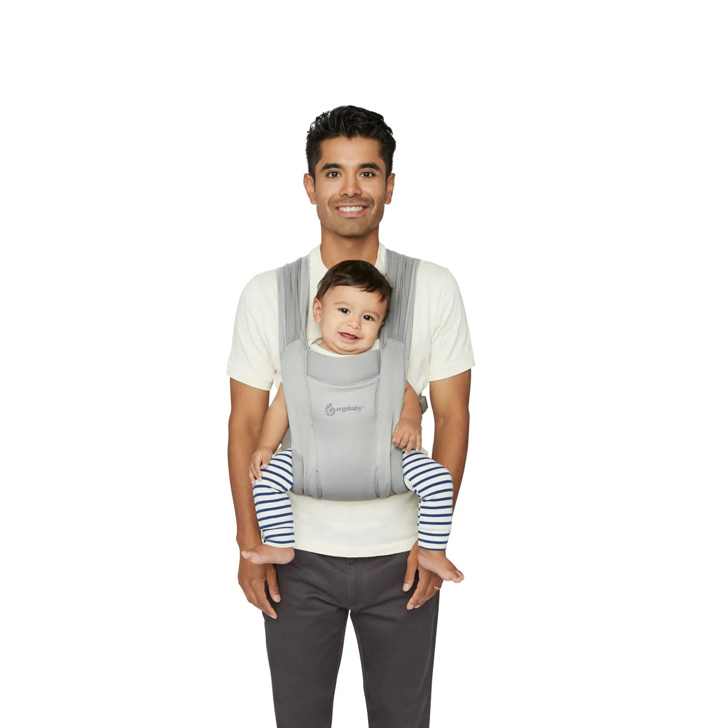 Ergobaby Embrace Soft Air Mesh Newborn Baby Carrier - Soft Grey