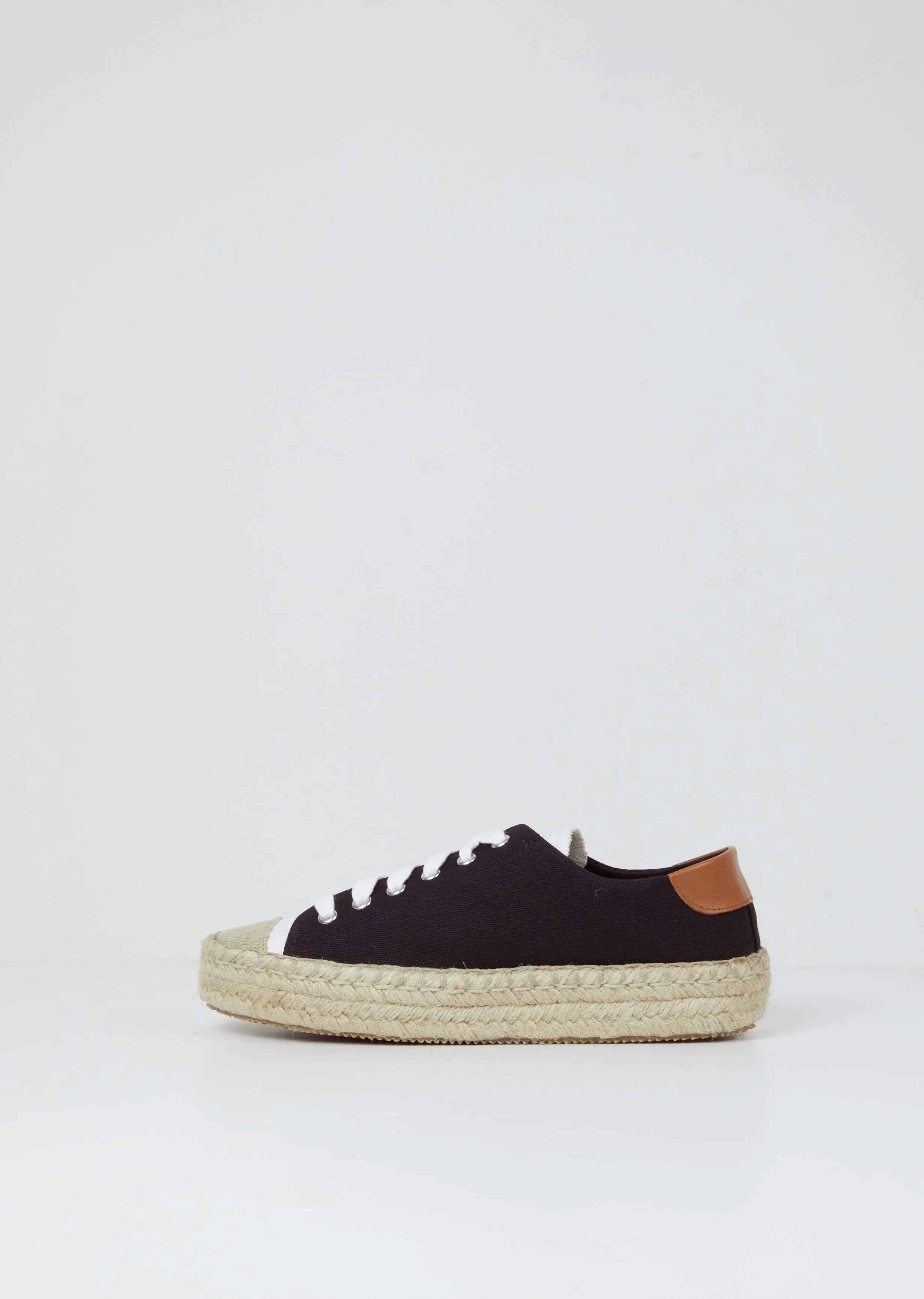 Espadrille Trainer — Black