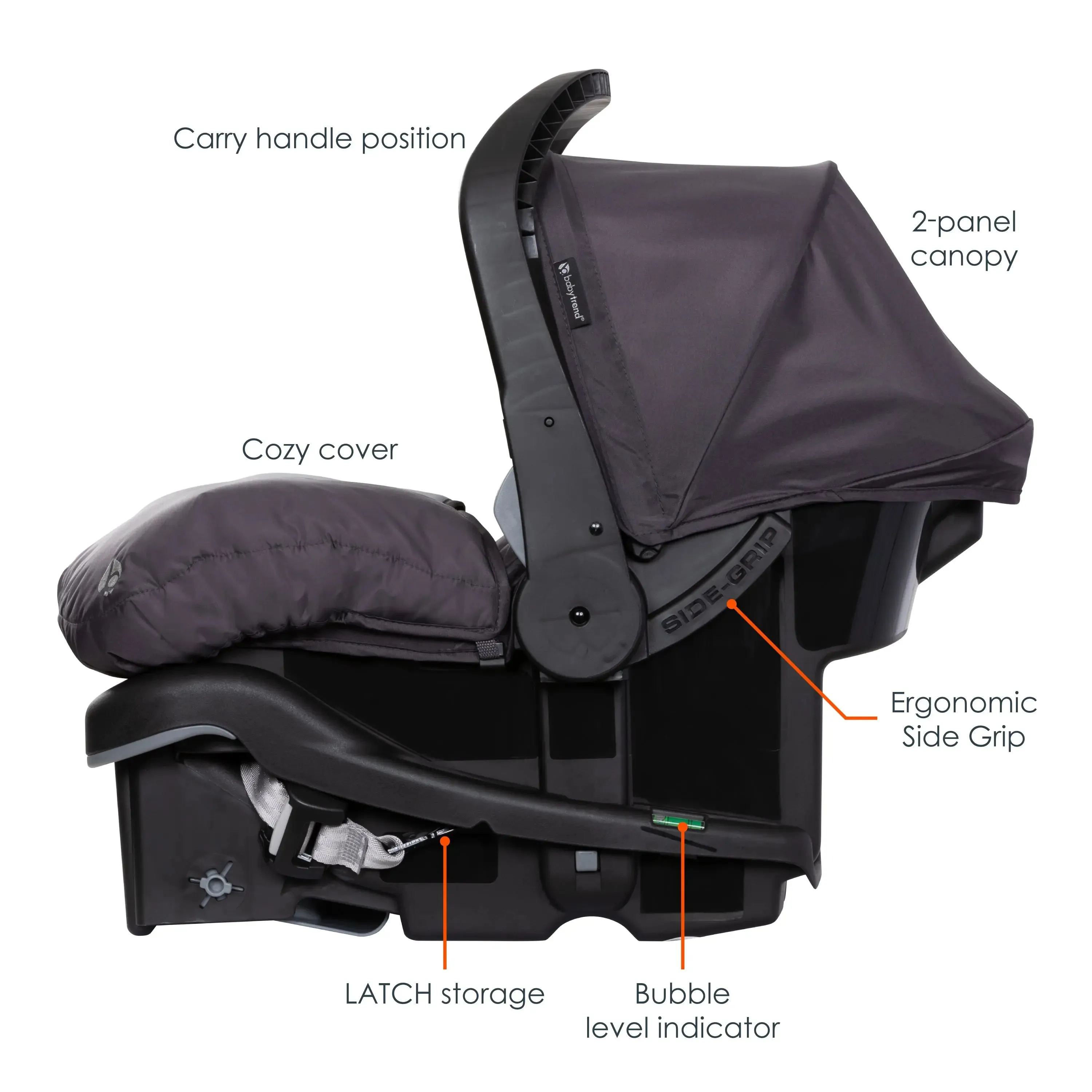 EZ-Lift™ PLUS Infant Car Seat with Cozy Cover - Liberty Grey