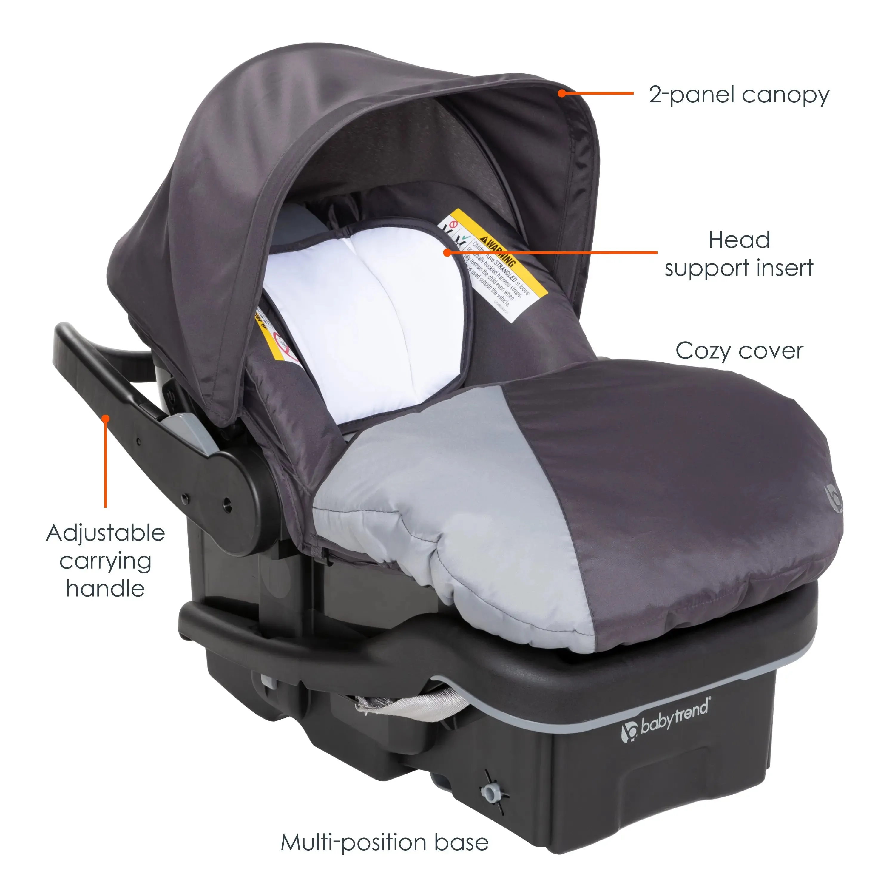 EZ-Lift™ PLUS Infant Car Seat with Cozy Cover - Liberty Grey