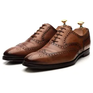 'Fairford' Tan Brown Leather Oxford Brogues UK 6.5 E