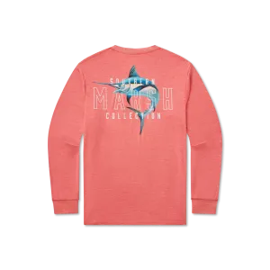 FieldTec™ Heathered Tee - Swordfish - Long Sleeve