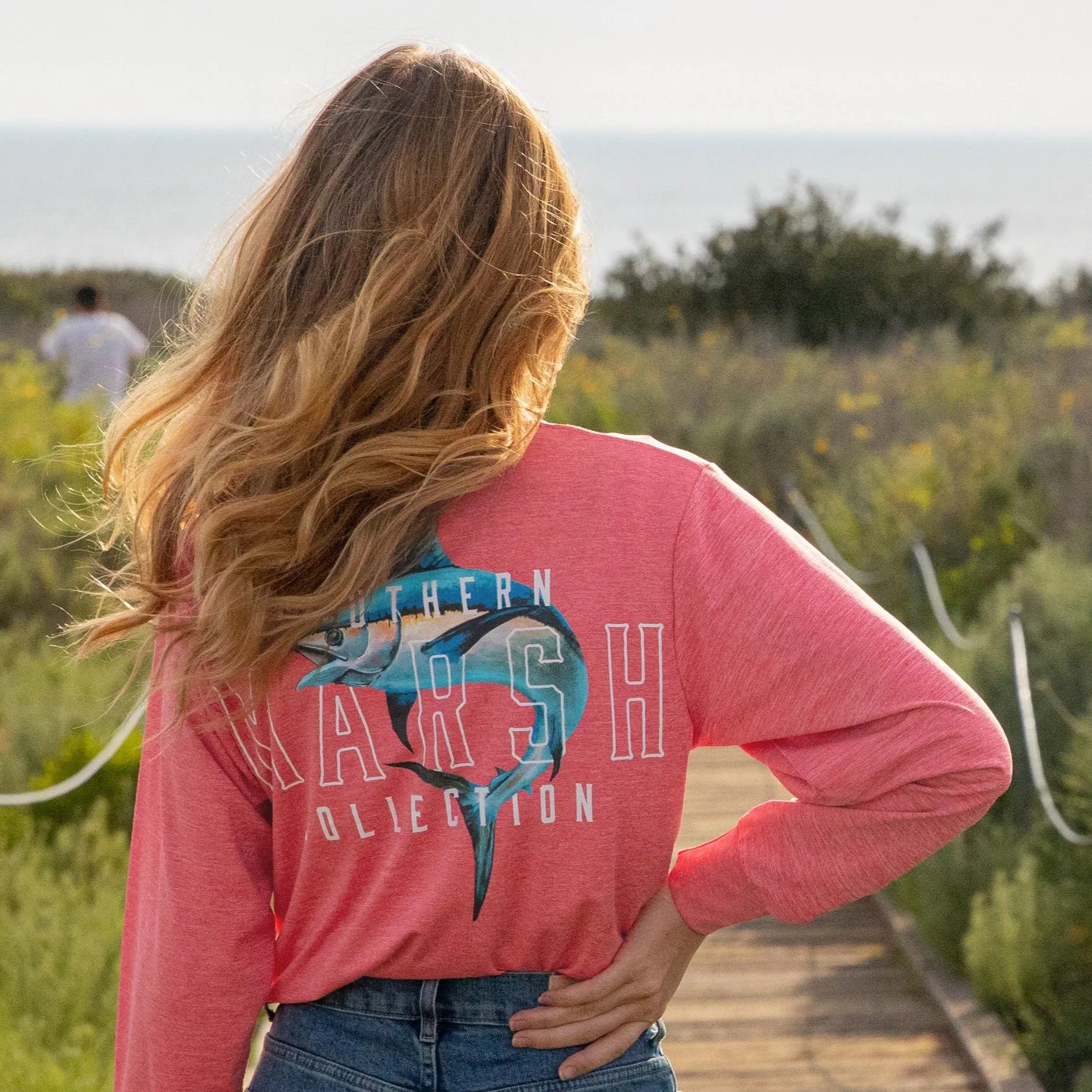 FieldTec™ Heathered Tee - Swordfish - Long Sleeve