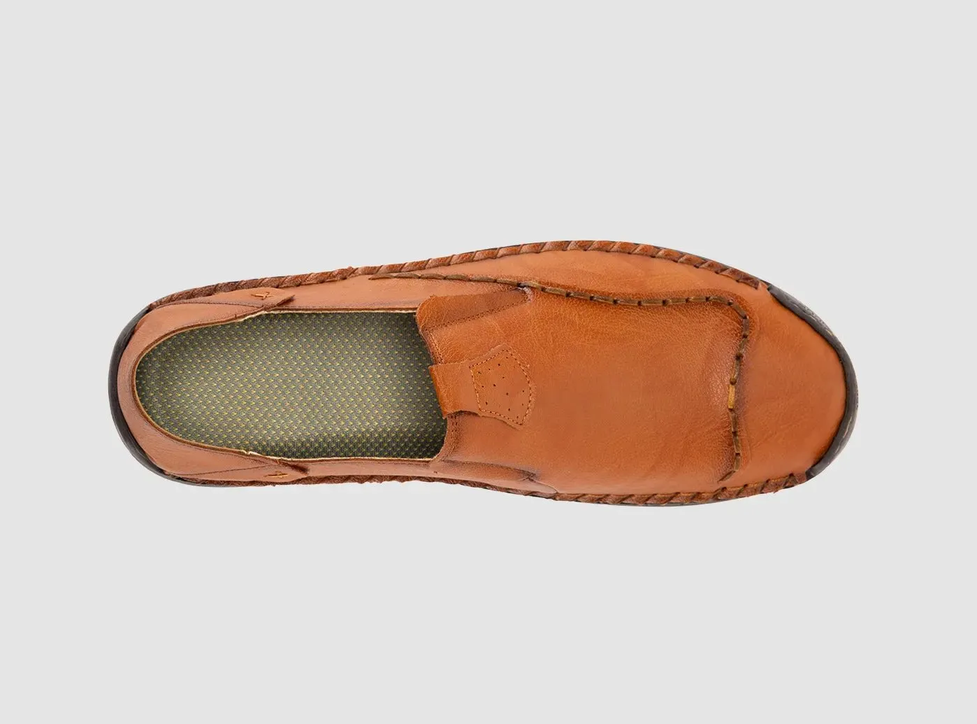 FitVille Men's Casual Slip-On Leather Shoes