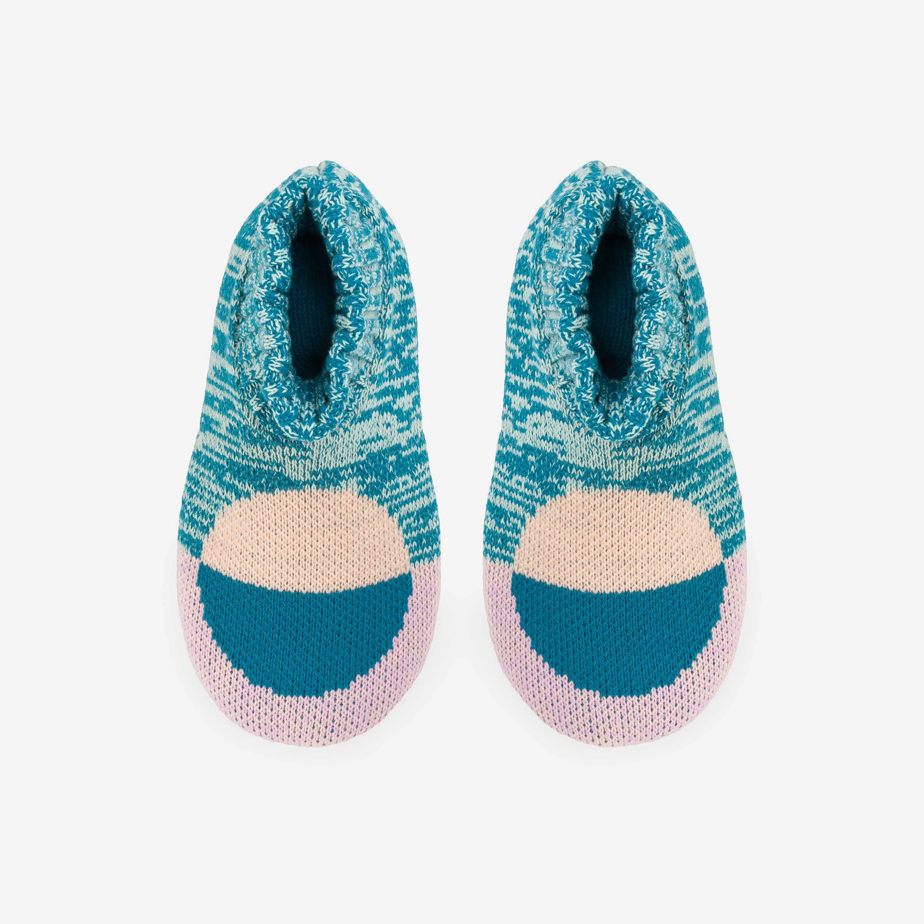 Flip Dot Knit Sock Slippers