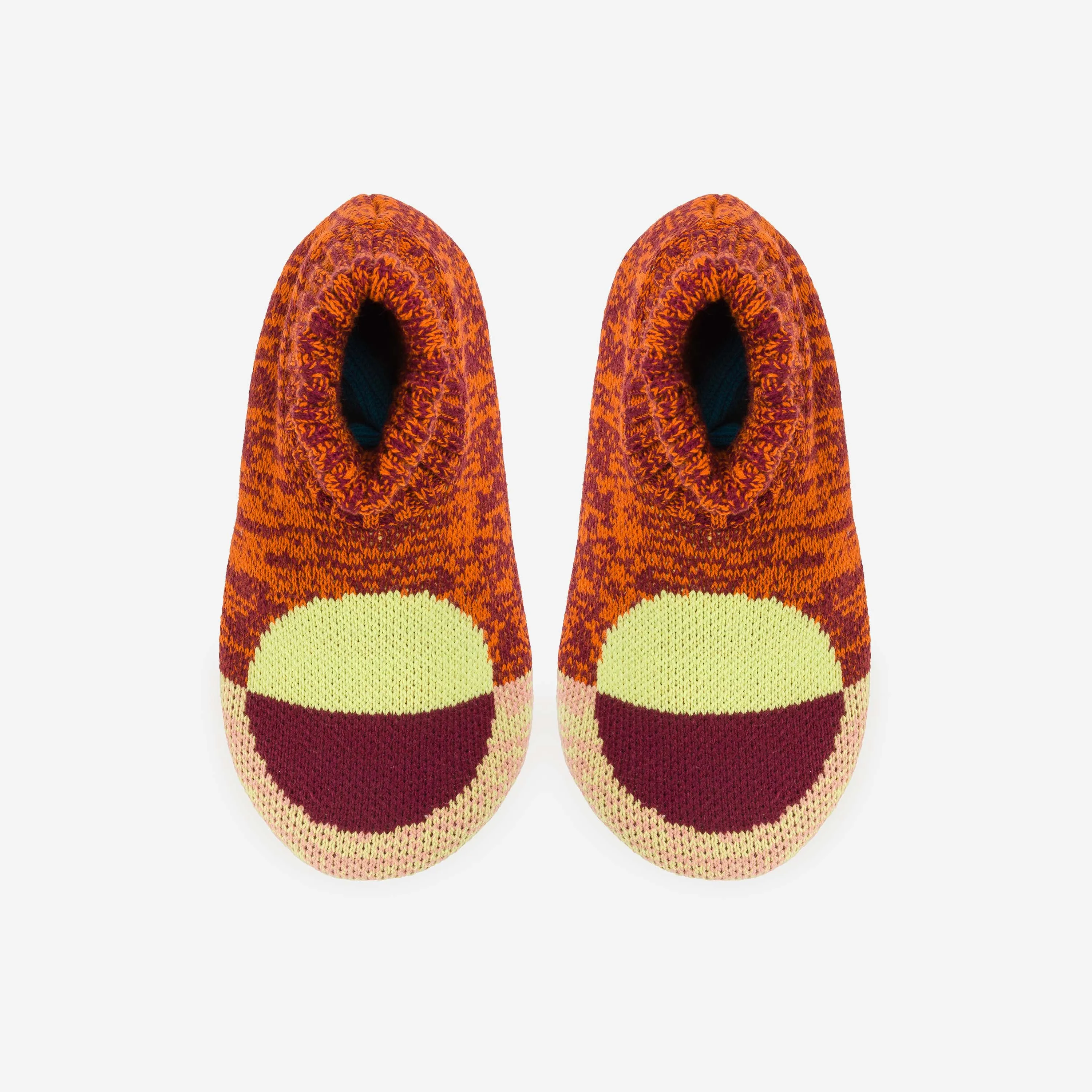 Flip Dot Knit Sock Slippers