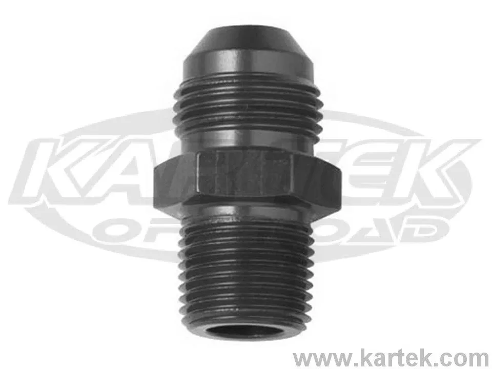 Fragola 12mm-1.25 Thread To AN -4 Black Anodized Aluminum AN Metric Adapter Fittings